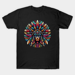 Colorful Native American Icon T-Shirt